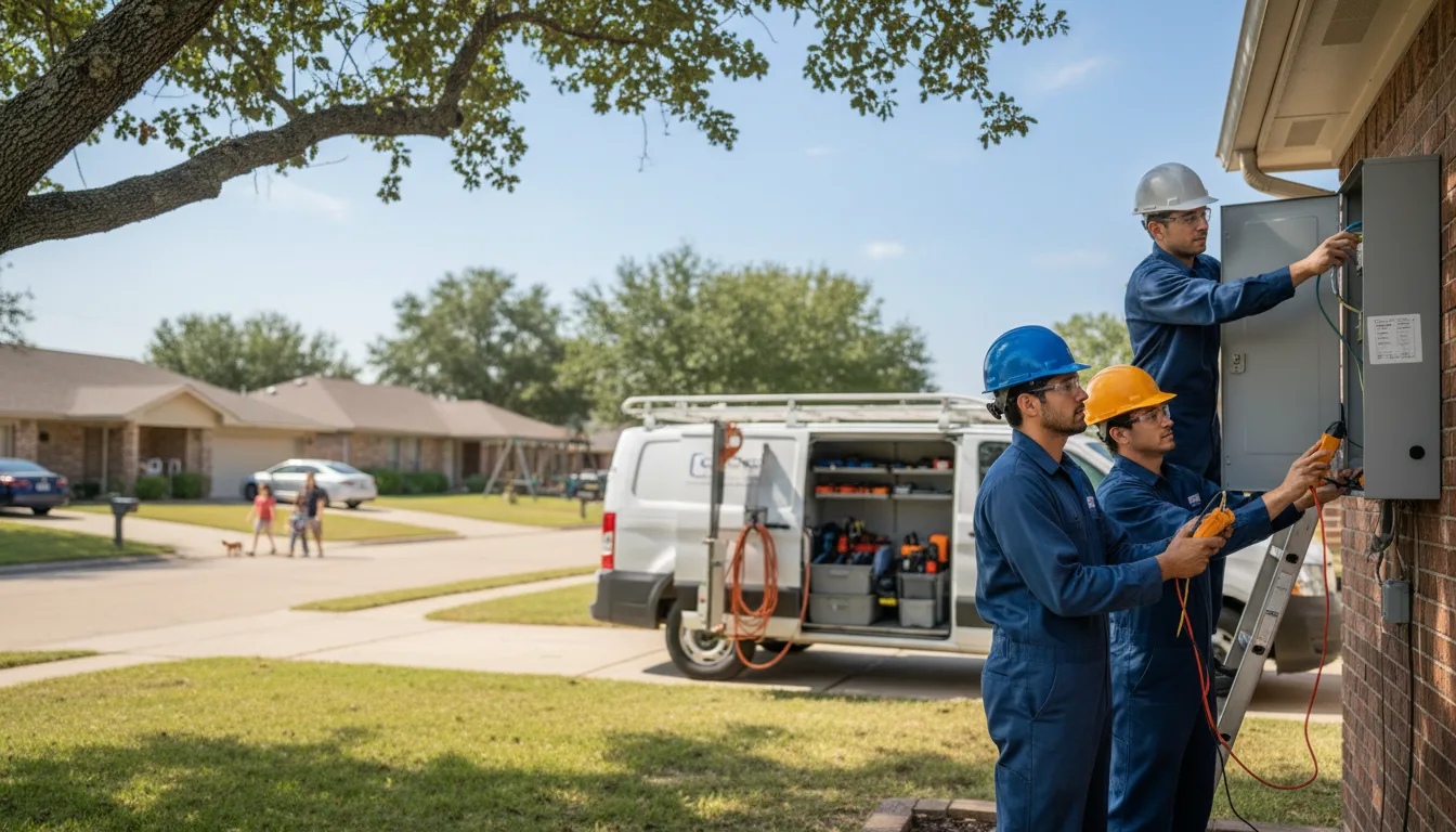 Certified electrician providing emergency electrical services in Meansville, GA